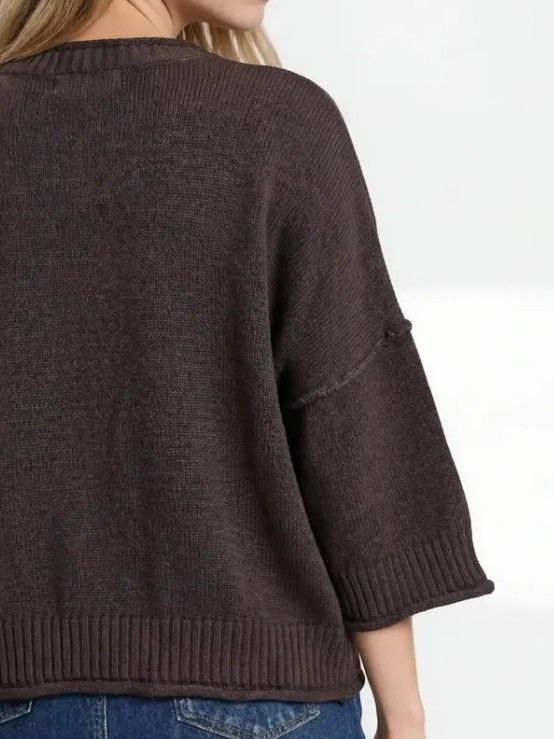 Exposed Seam Chocolate Brown