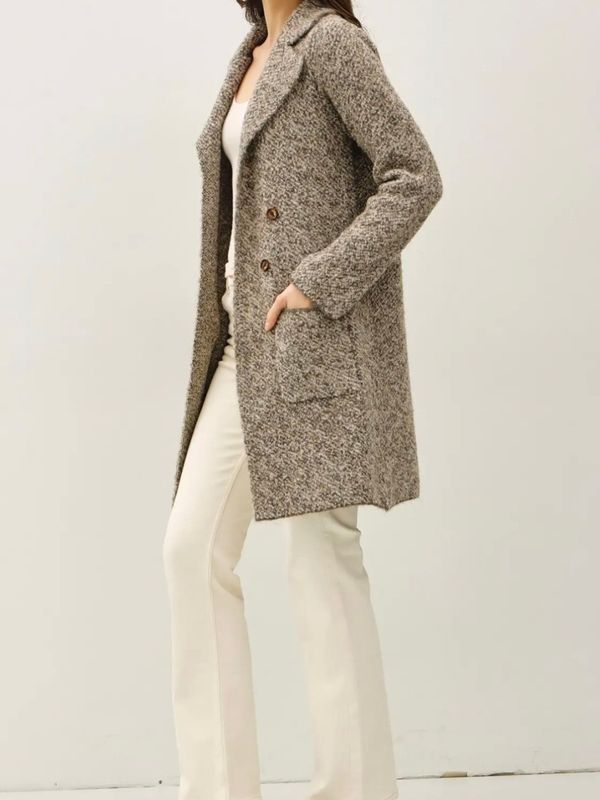 Boucle Knit Coatigan
