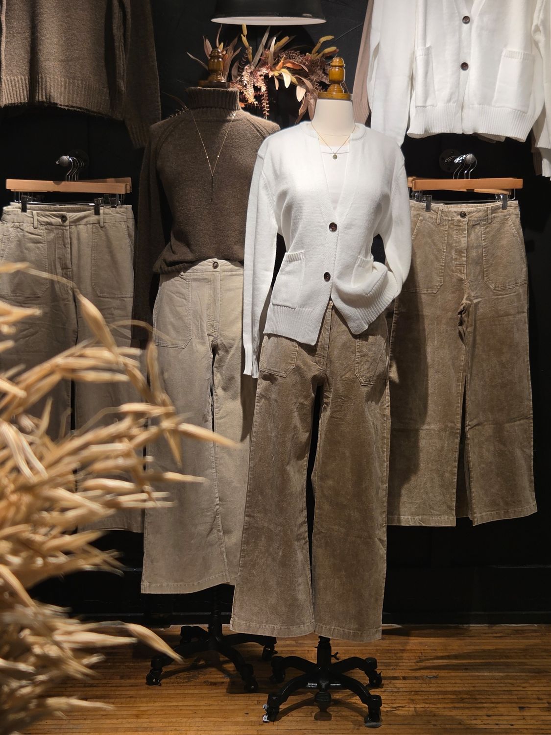 Washed Corduroy Wide Leg