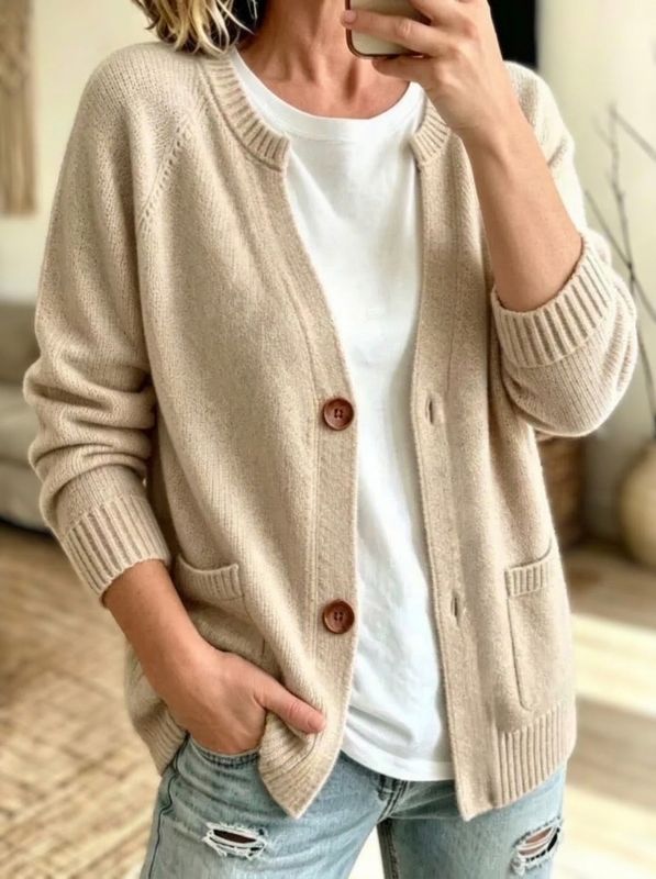 Button Front Pocket Cardigan 3 Colors