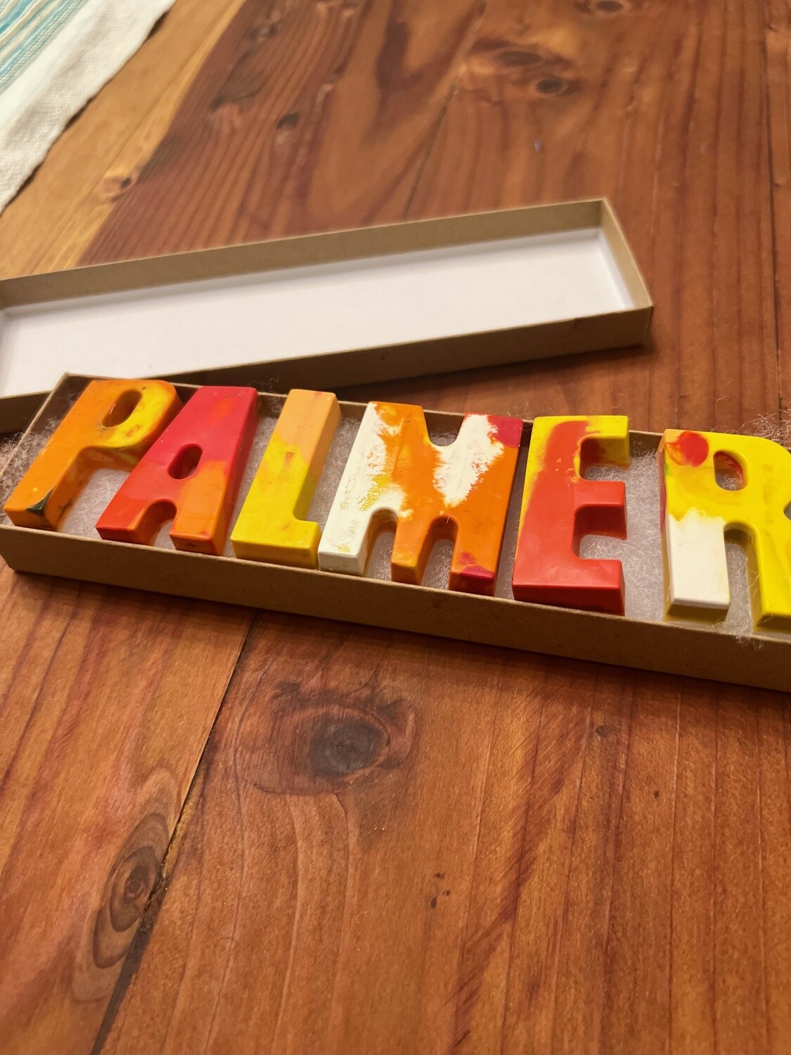Custom Letter Crayons