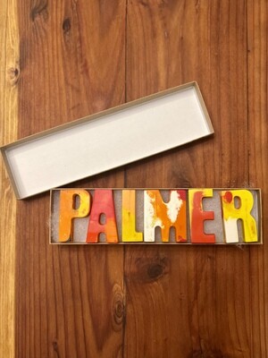 Custom Letter Crayons
