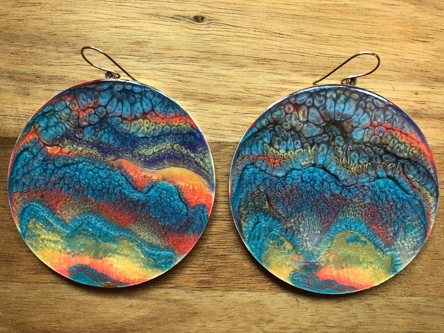3&quot; Stormy Cosmos Earrings