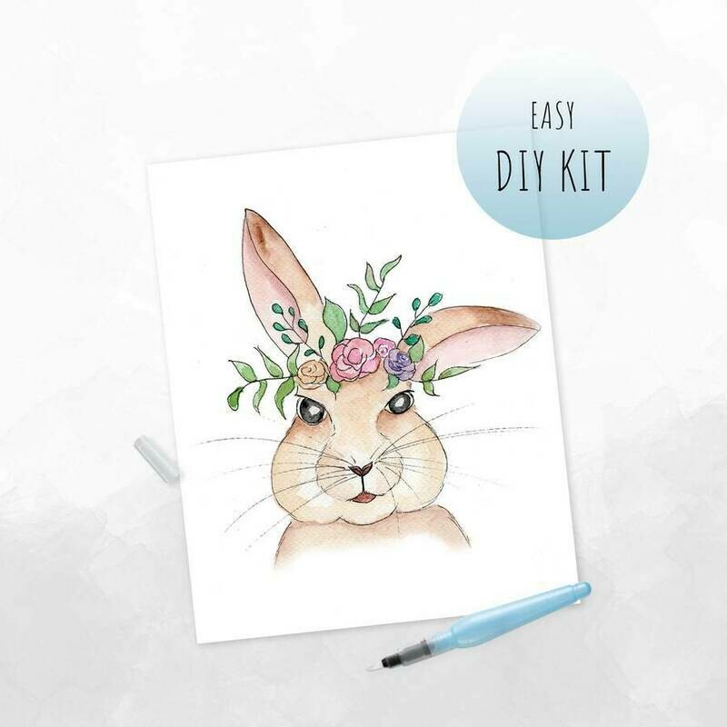 DIY Watercolor Kit- Boho Bunny