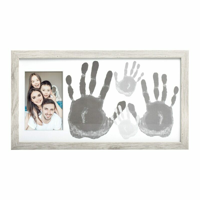 Family Handprint Rustic Photo Frame and Paint Kit
