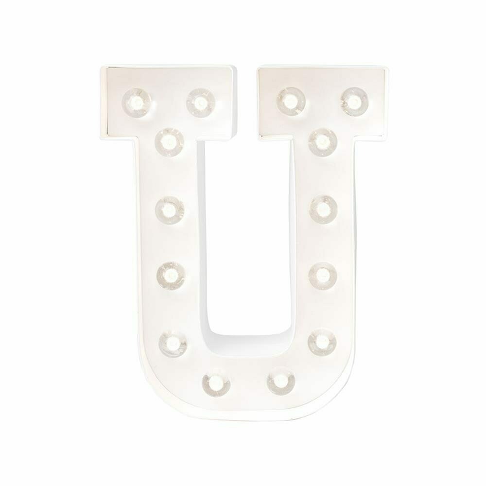 Heidi Swapp™ DIY Marquee Letter Kit - U - White - 8 inches