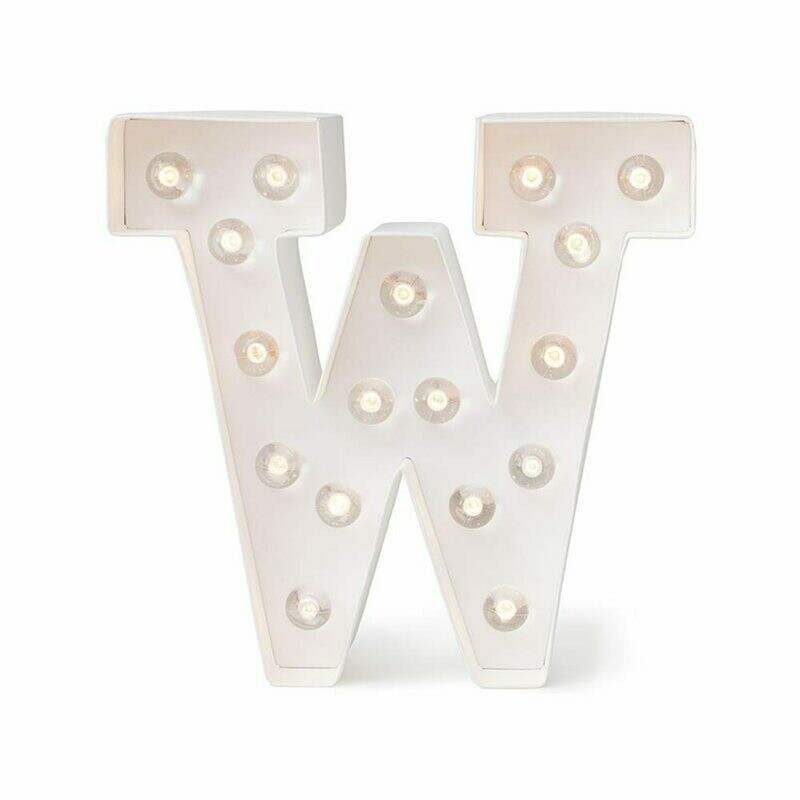 Heidi Swapp™ DIY Marquee Letter Kit - W - White - 8 inches