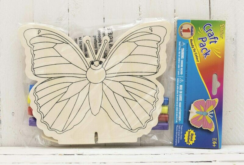 Wood Kit with Markers - Butterfly - 6-1/2 inches