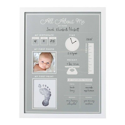 All About Me Baby's 1st Year Frame and Clean Touch Ink Pad