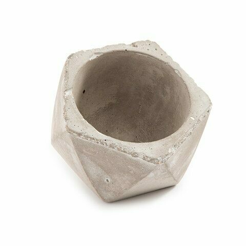 Darice® Large Angled Cement Planter Pot with Large Opening
