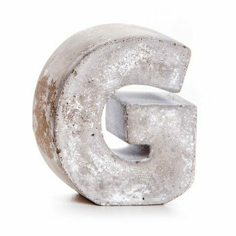 Darice® Mini Cement Letters Decor - Letter G