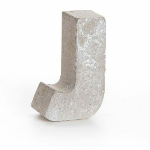 Darice® Mini Cement Letters Decor - Letter J