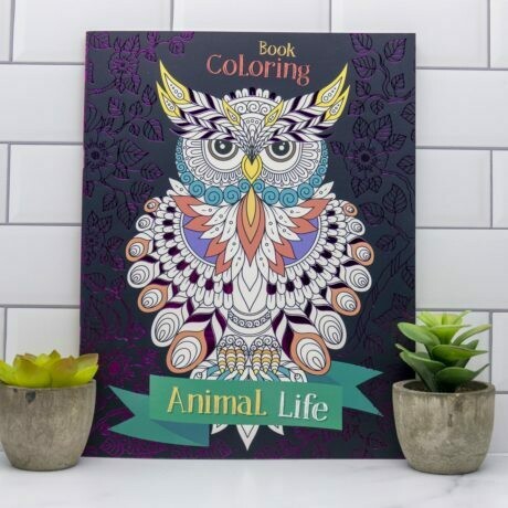 Adult Coloring Book- Animal Life