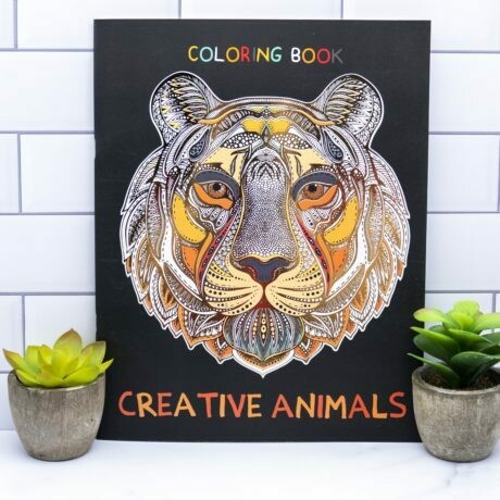 Adult Coloring Book- Creative Animals Adult Coloring Book- Creative Animals
