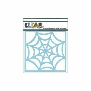 Clear Scraps Stencil 12 x 12 Spiderweb