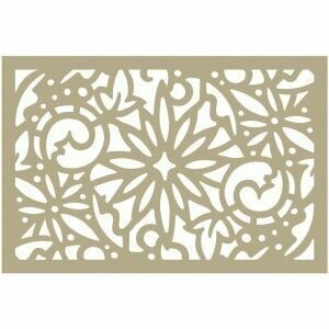 Couture Creations- Christmas Damask Stencil 4 x 6