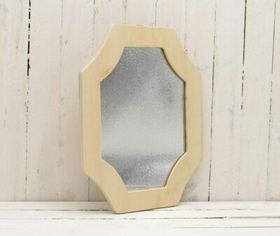 Mirror w/Plywood Frame 6 3/4 in x 8 1/2 in