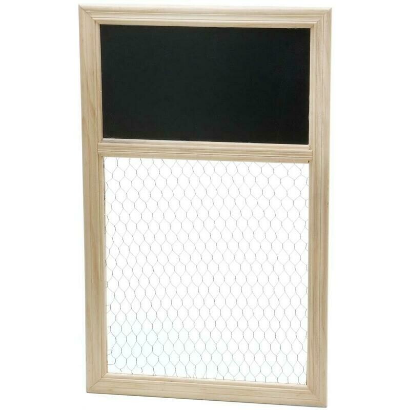 Poultry Wire and Chalkboard Frame