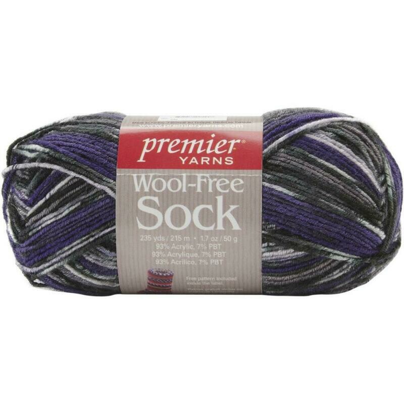 Wool Free Sock Yarn 235 Yards Grapes