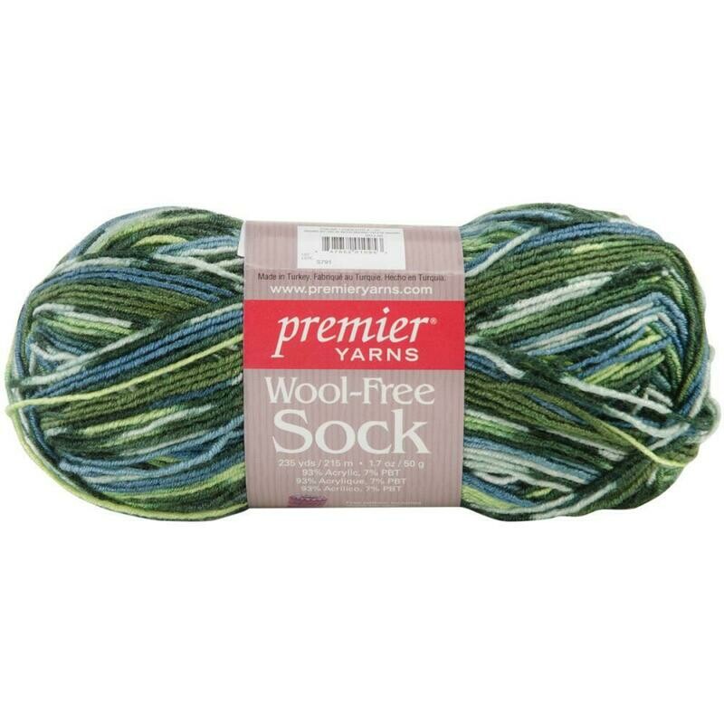 Wool Free Sock Yarn 235 Yards Saguar Sky