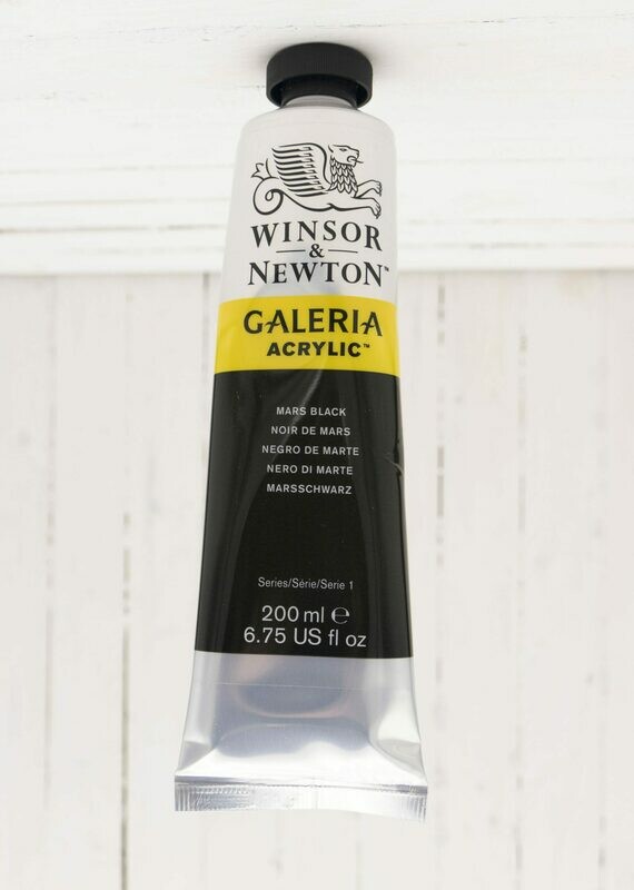 Winsor & Newton Galeria Acrylic 200 ml tube Mars Black
