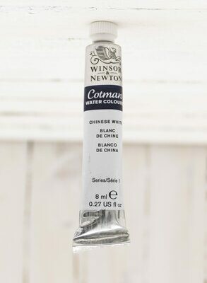 Winsor & Newton Cotman Watercolor - 8 ml Tube - Chinese White