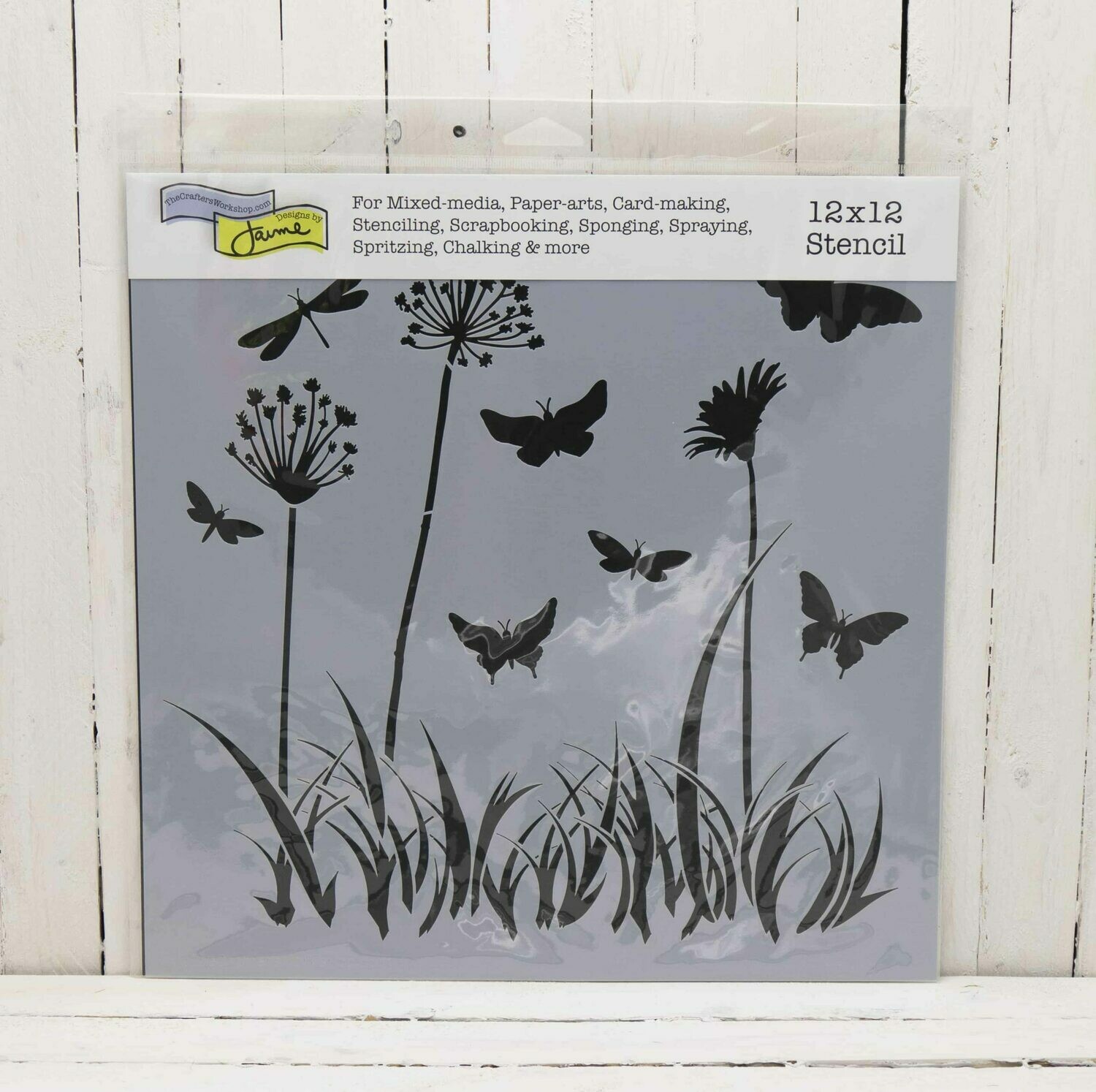 The Crafters Workshop Template -12 x 12 Inches - Butterfly Meadow