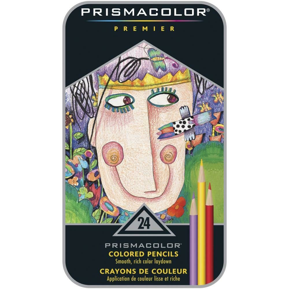 Prismacolor Premier Colored Pencils - Set of 24 - Assorted Colors