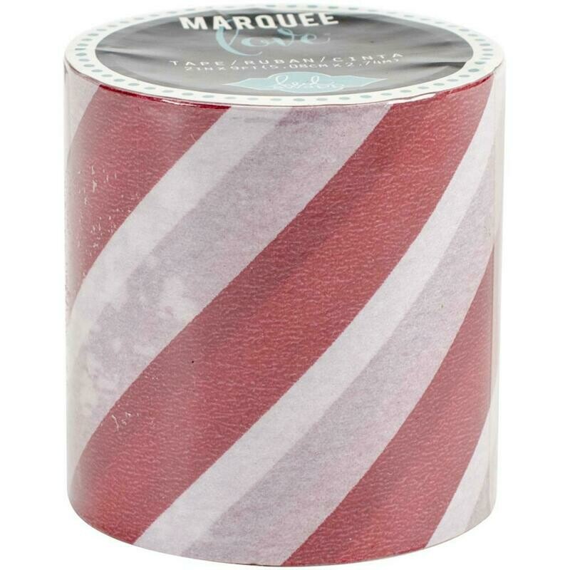 Heidi Swapp Marquee Tape- Red Stripe 2 Inches Heidi Swapp Marquee Tape- Red Stripe 2 Inches