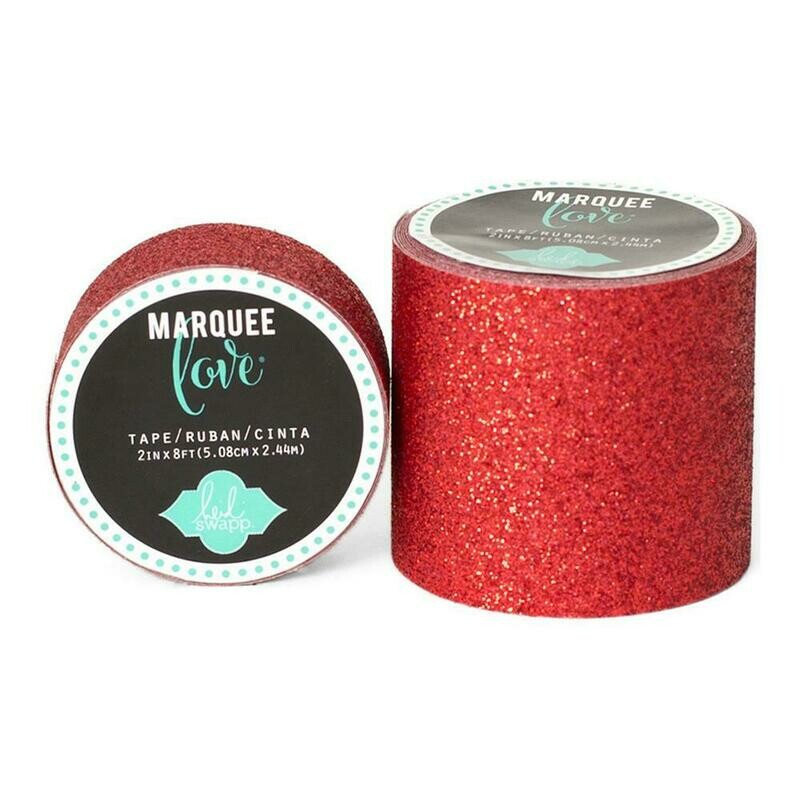 Heidi Swapp Marquee Tape- Glitter Red 2 Inches Heidi Swapp Marquee Tape- Glitter Red 2 Inches