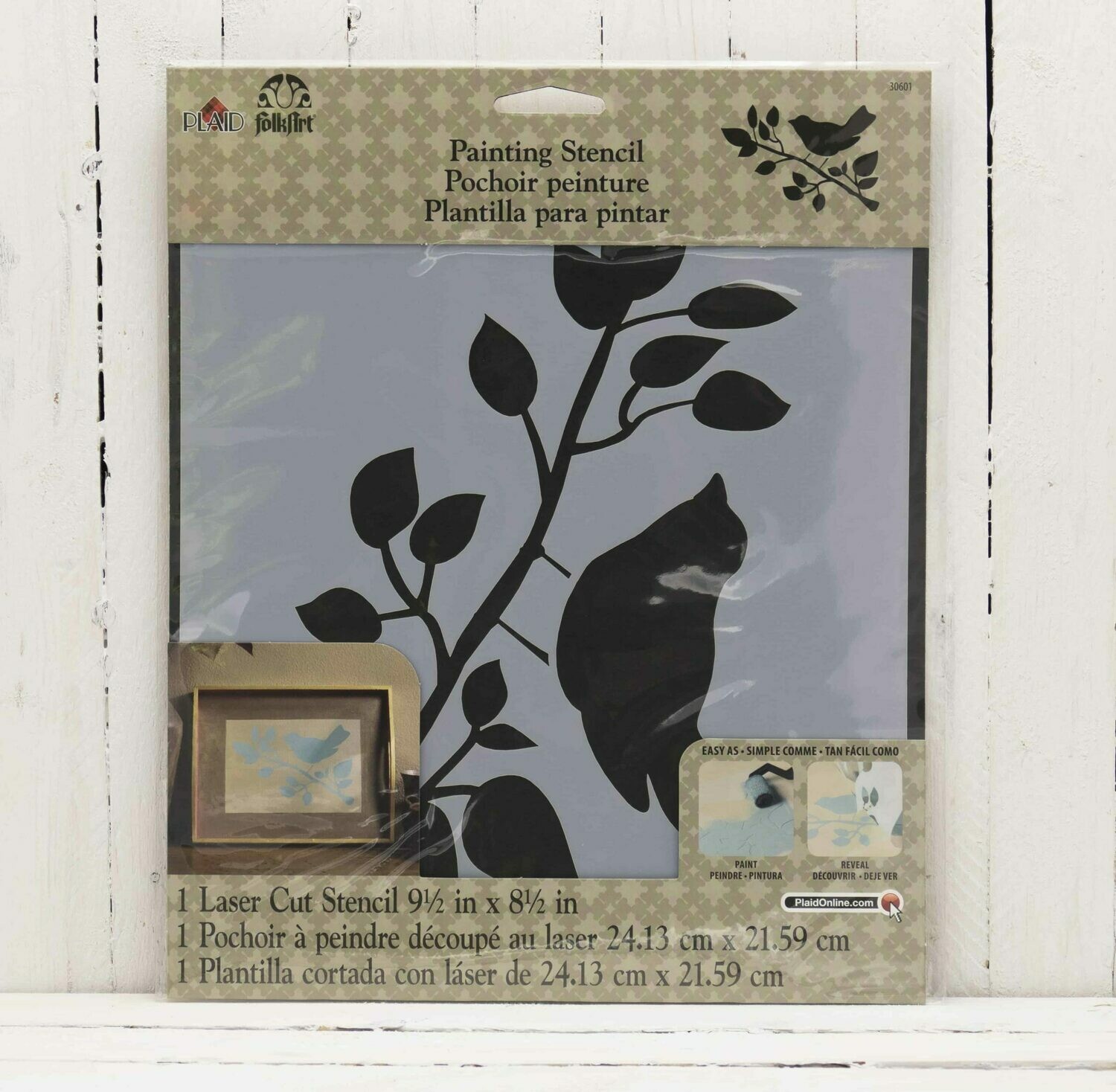 FolkArt® Painting Stencil - Bird - 8.5 x 9.5 inches FolkArt® Painting Stencil - Bird - 8.5 x 9.5 inches