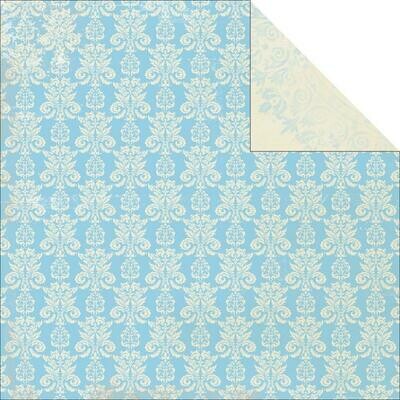 Field- Blae and Ivy Collection- double sided paper 12 x 12