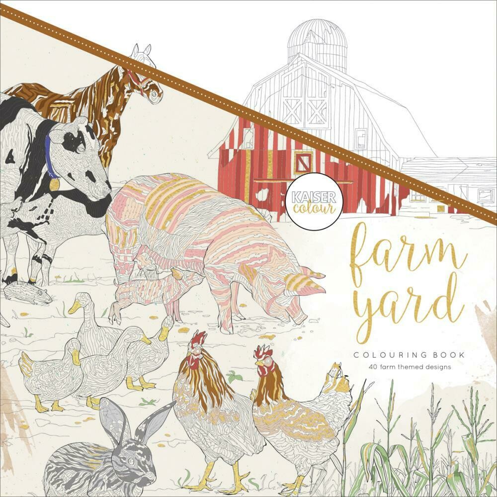Farm Yard Adult Coloring Book