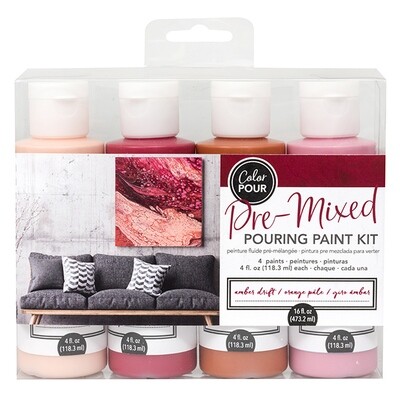 Pre-Mixed Pouring Paint Kit- 4 paints