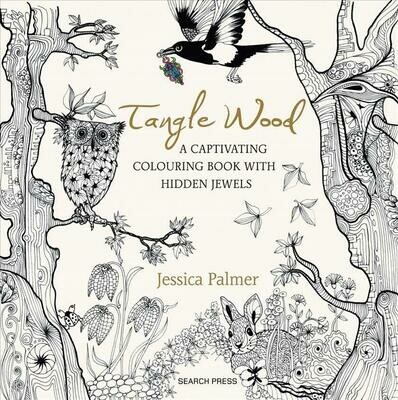 Tangle Wood Adult Coloring Book