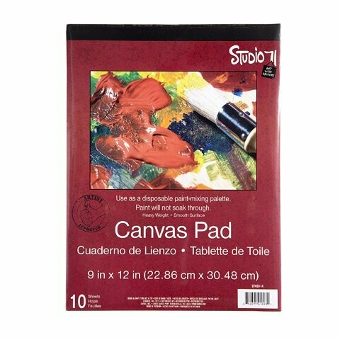 Studio 71 Canvas Paper Pad - Heavy Weight - Medium Surface - 9 x 12 inches