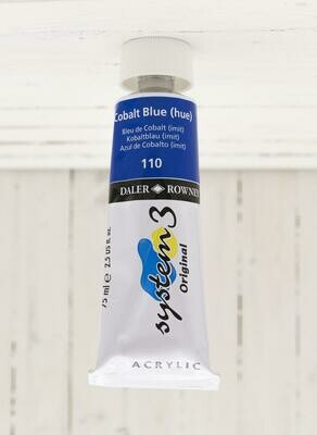 Daler-Rowney System 3 Acrylic - 75 ml Tube - Cobalt Blue Hue