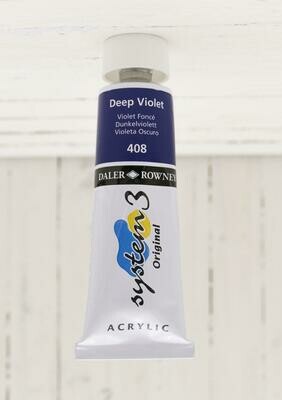 Daler-Rowney System 3 Original Acrylic - 75 ml Tube - Deep Violet