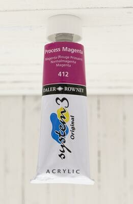 Daler-Rowney System 3 Acrylic - 75 ml Tube - Process Magenta