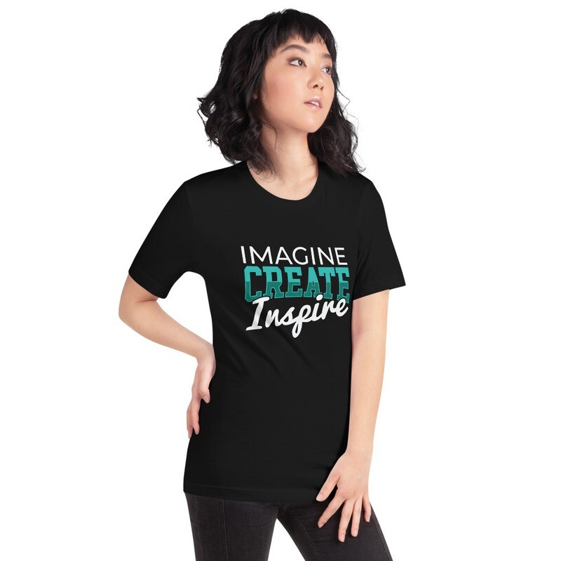 Imagine, Create, Inspire Artist Short-Sleeve Unisex T-Shirt