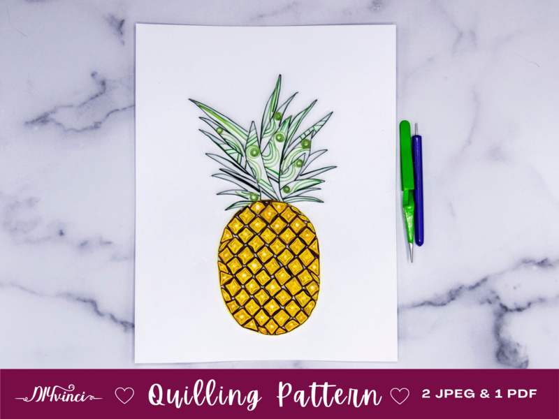 Pineapple Quilling Pattern