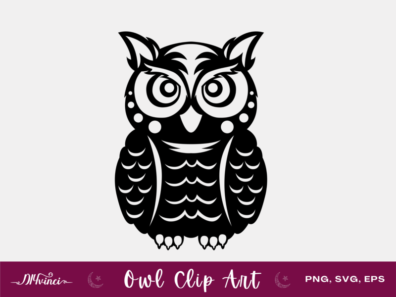 Owl Clip Art - PNG, SVG, EPS - Personal & Commercial Use