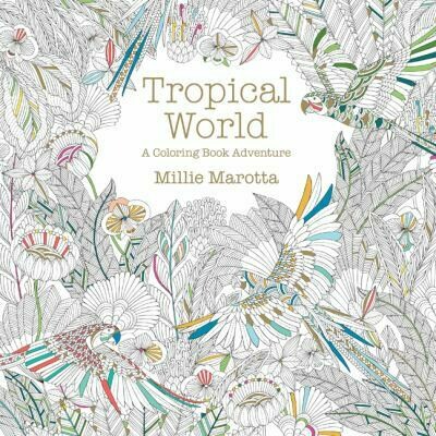Tropical World Adult Coloring Book
