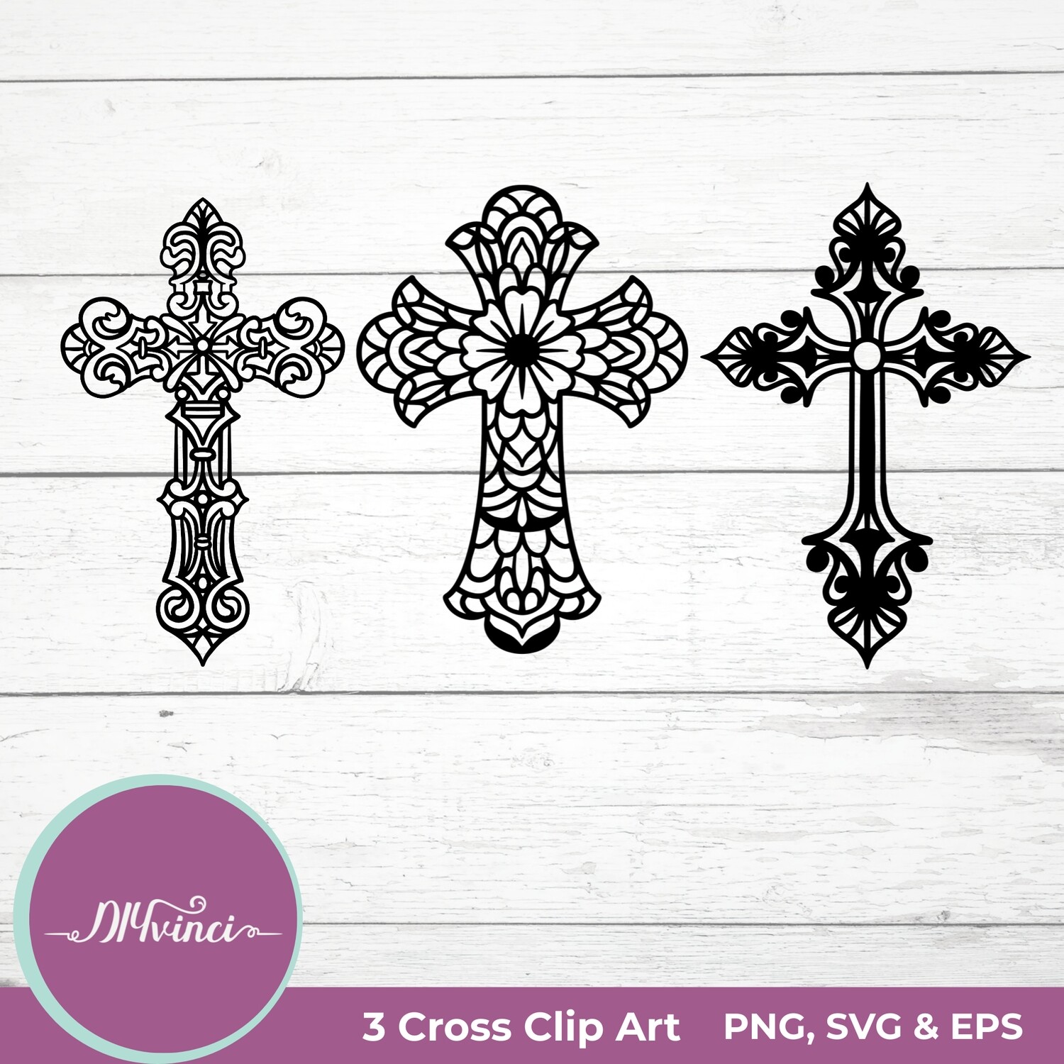 3 Cross Clip Art - PNG, SVG, EPS - Personal & Commercial Use