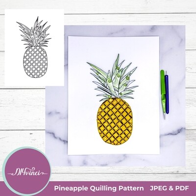 Pineapple Quilling Pattern
