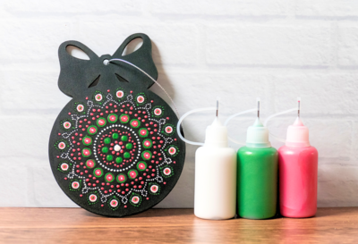 Paint Dot Mandala Ornament Kit