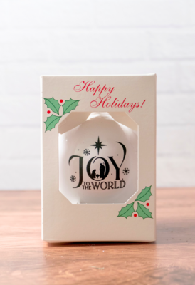 Joy To the World Christmas Ornament