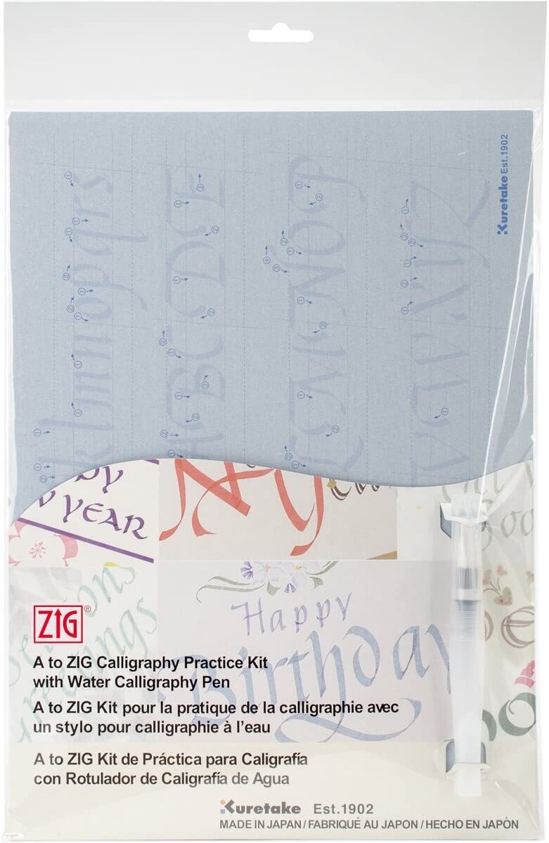 A to Zig Calligraphy Practice Kit with Water Calligraphy Pen
