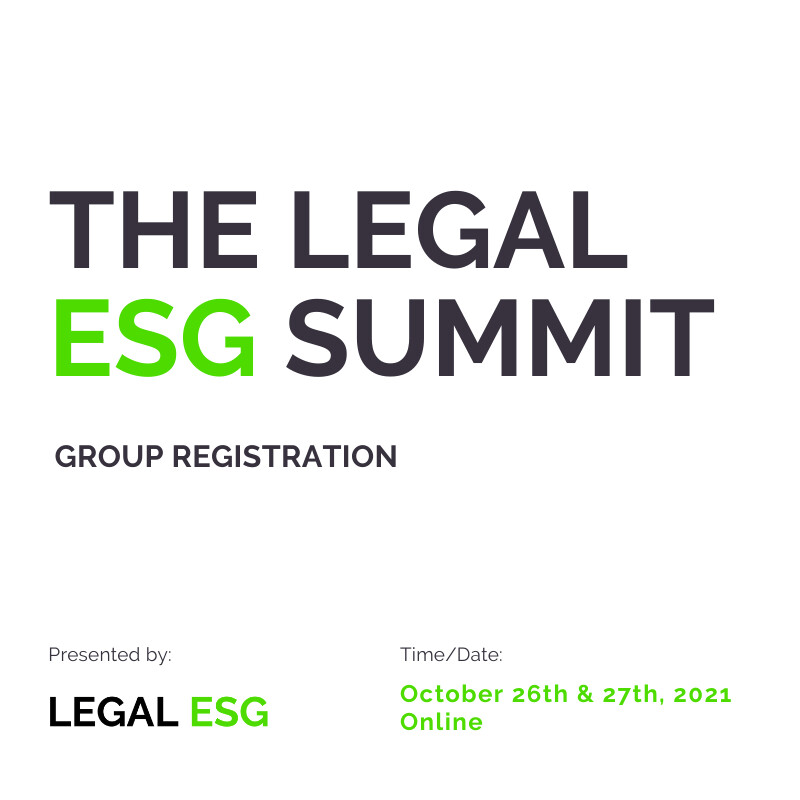 Legal ESG Summit Group Registration