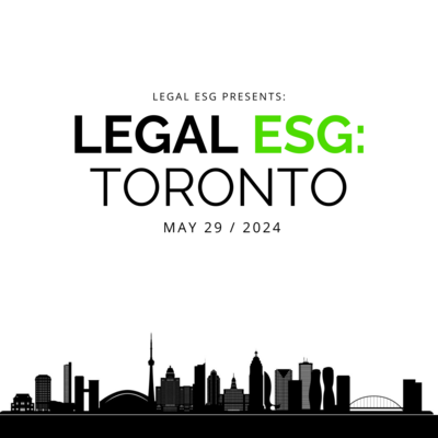 Legal ESG: Toronto - Individual Registration